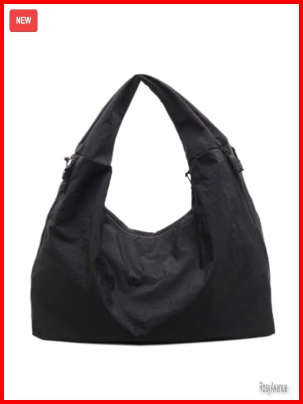 Slouchy Tote Bag Canvas Corduroy Hobo Shoulder Bag Zip Y2K Casual